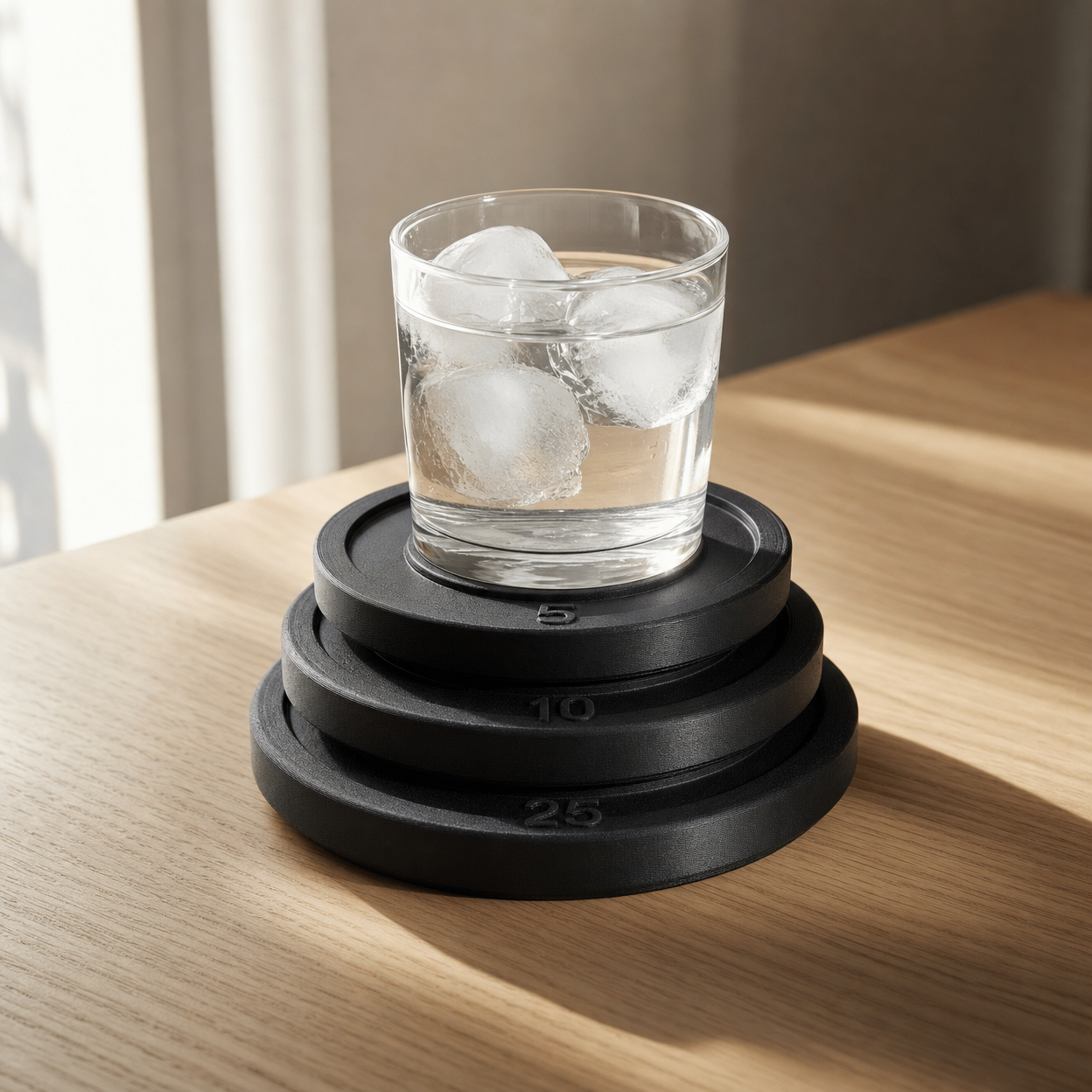 Weight Plate Coasters (Set of 3)